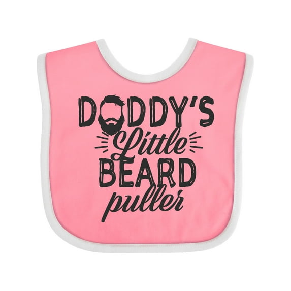 Inktastic Daddys Little Beard Puller Boys or Girls Baby Bib