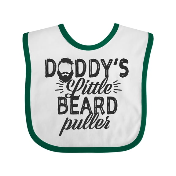 Inktastic Daddys Little Beard Puller Boys or Girls Baby Bib