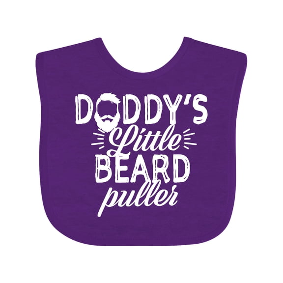 Inktastic Daddys Little Beard Puller Boys or Girls Baby Bib