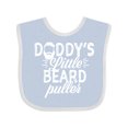 thumbnail image 1 of Inktastic Daddys Little Beard Puller Boys or Girls Baby Bib, 1 of 4