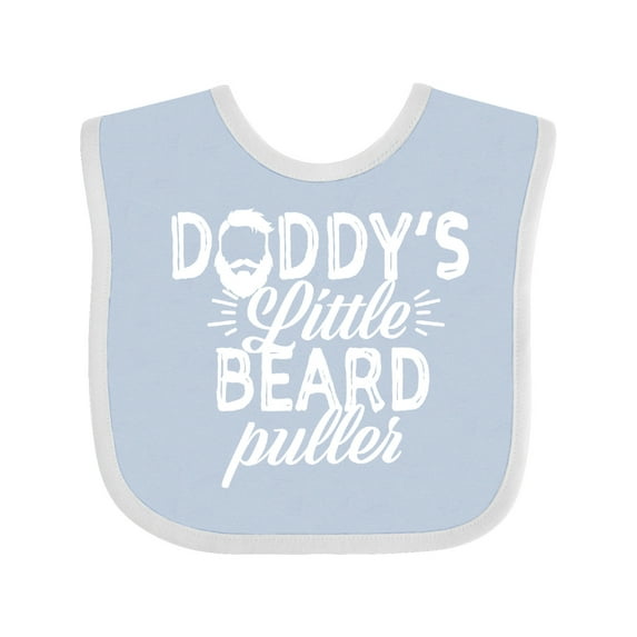 Inktastic Daddys Little Beard Puller Boys or Girls Baby Bib