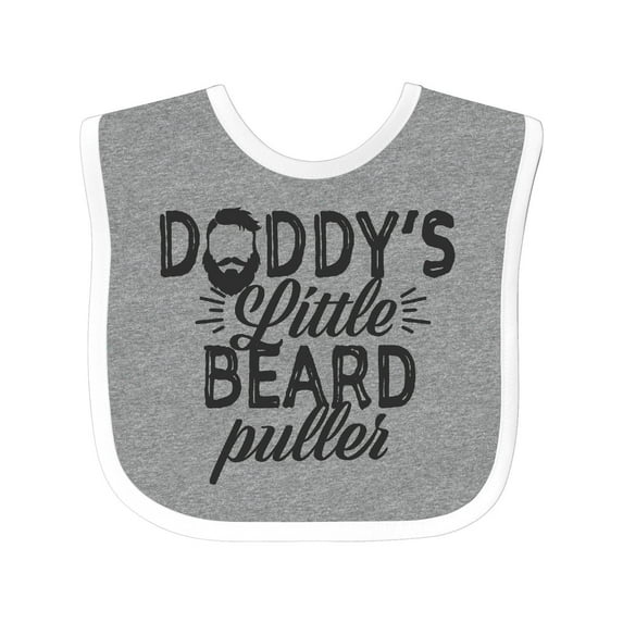 Inktastic Daddys Little Beard Puller Boys or Girls Baby Bib