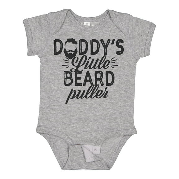 Inktastic Daddys Little Beard Puller Boys or Girls Baby Bodysuit