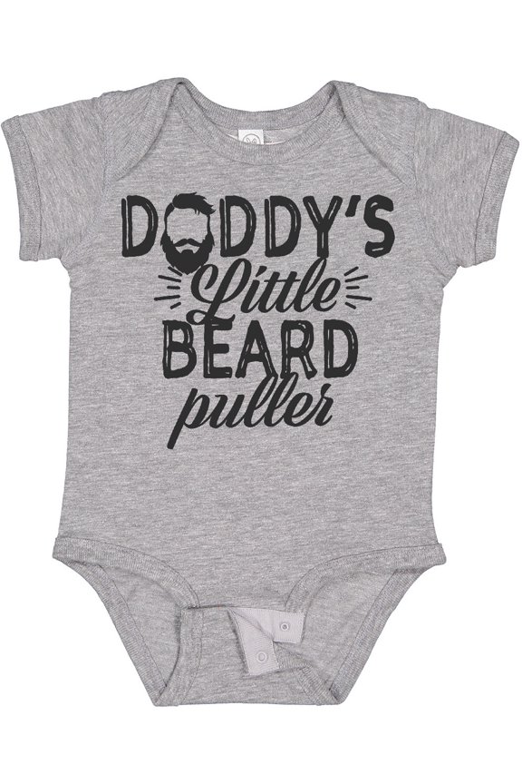 Daddys Little Beard Puller Boys or Girls Baby Bodysuit