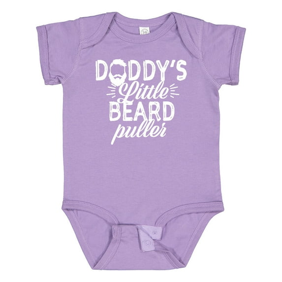 Inktastic Daddys Little Beard Puller Boys or Girls Baby Bodysuit