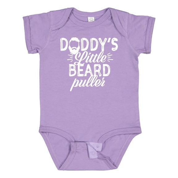 Inktastic Daddys Little Beard Puller Boys or Girls Baby Bodysuit