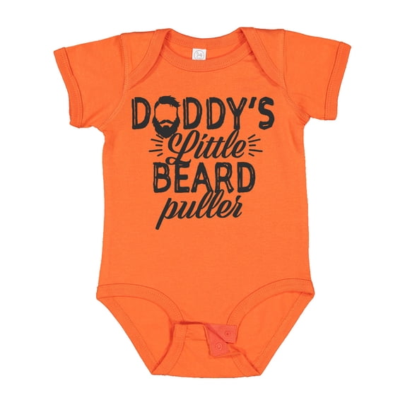 Inktastic Daddys Little Beard Puller Boys or Girls Baby Bodysuit