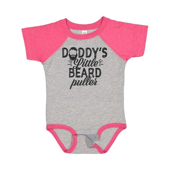 Inktastic Daddys Little Beard Puller Boys or Girls Baby Bodysuit