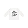 thumbnail image 1 of Inktastic Daddys Little Beard Puller Boys or Girls Long Sleeve Toddler T-Shirt, 1 of 5