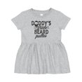 thumbnail image 1 of Inktastic Daddys Little Beard Puller Girls Baby Dress, 1 of 5