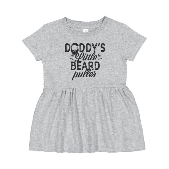 Inktastic Daddys Little Beard Puller Girls Baby Dress