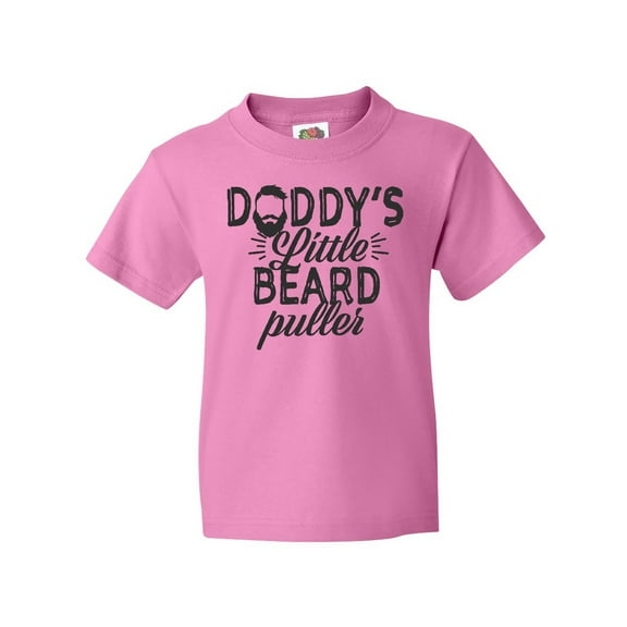 Inktastic Daddys Little Beard Puller Youth T-Shirt