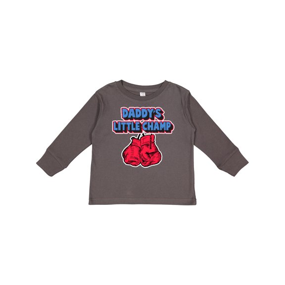 Inktastic Daddys Little Champ Boys or Girls Long Sleeve Toddler T-Shirt