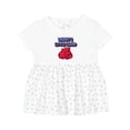 thumbnail image 1 of Inktastic Daddys Little Champ Girls Baby Dress, 1 of 5
