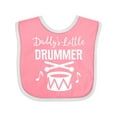 thumbnail image 1 of Inktastic Daddys Little Drummer Childs Music Boys or Girls Baby Bib, 1 of 4