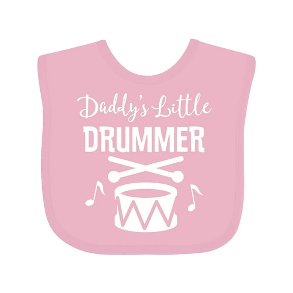 Inktastic Daddys Little Drummer Childs Music Boys or Girls Baby Bib