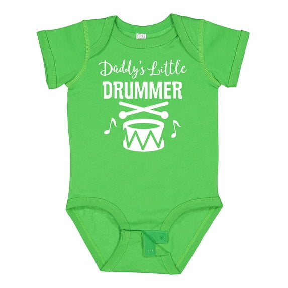 Inktastic Daddys Little Drummer Childs Music Boys or Girls Baby Bodysuit