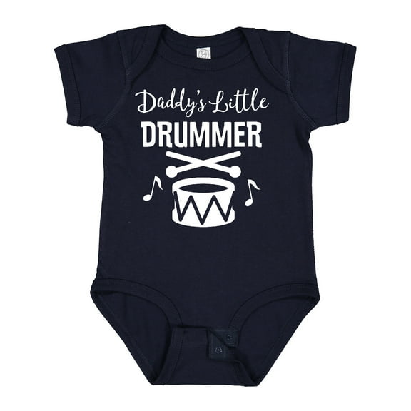 Inktastic Daddys Little Drummer Childs Music Boys or Girls Baby Bodysuit