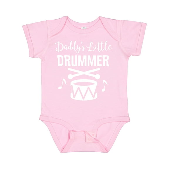 Inktastic Daddys Little Drummer Childs Music Boys or Girls Baby Bodysuit