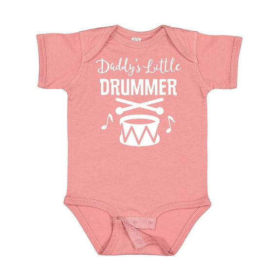 Inktastic Daddys Little Drummer Childs Music Boys or Girls Baby Bodysuit