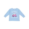 thumbnail image 1 of Inktastic Daddys Little Farmer- Pink Tractor and Flowers Boys or Girls Long Sleeve Toddler T-Shirt, 1 of 5