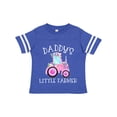 thumbnail image 1 of Inktastic Daddy's Little Farmer Pink Tractor and Flowers Boys or Girls Toddler T-Shirt, 1 of 5