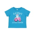 thumbnail image 1 of Inktastic Daddy's Little Farmer Pink Tractor and Flowers Boys or Girls Toddler T-Shirt, 1 of 5