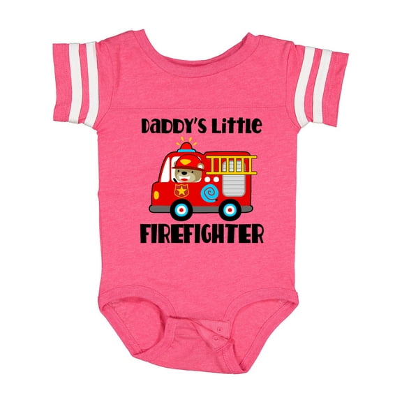 Inktastic Daddys Little Firefighter Boys or Girls Baby Bodysuit