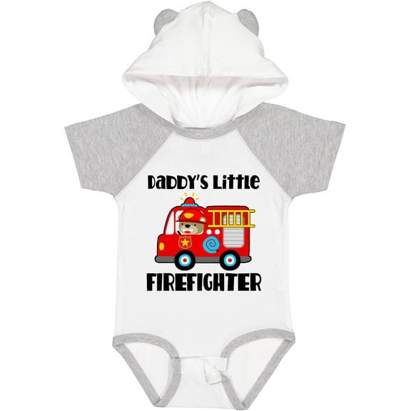 Inktastic Daddys Little Firefighter Boys or Girls Baby Bodysuit