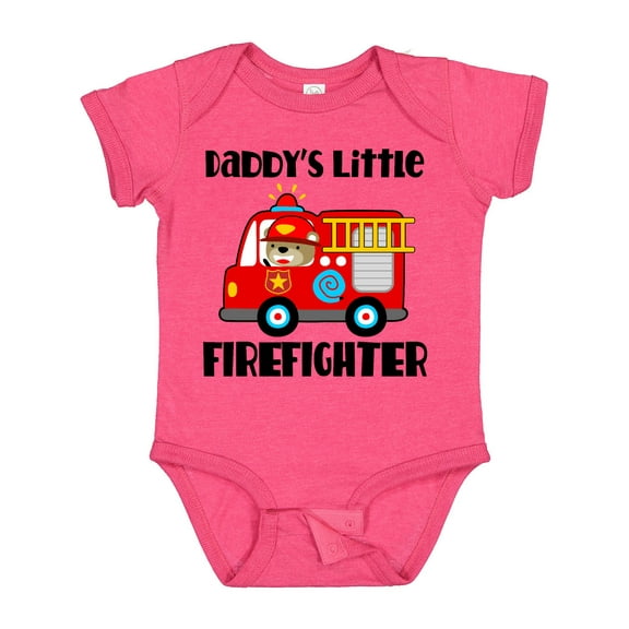 Inktastic Daddys Little Firefighter Boys or Girls Baby Bodysuit