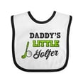 thumbnail image 1 of Inktastic Daddys Little Golfer with Golf Club and Ball Boys or Girls Baby Bib, 1 of 4
