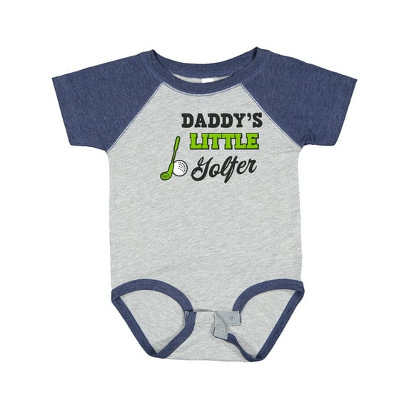 Inktastic Daddys Little Golfer with Golf Club and Ball Boys or Girls Baby Bodysuit