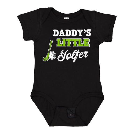 Inktastic Daddys Little Golfer with Golf Club and Ball Boys or Girls Baby Bodysuit