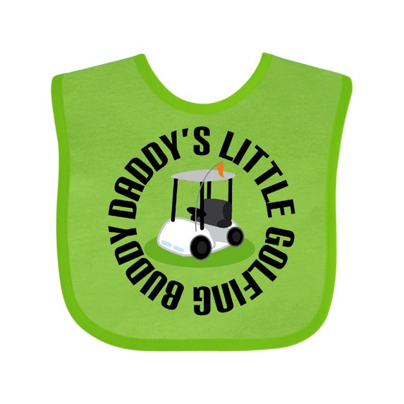 Inktastic Daddys Little Golfing Buddy Boys or Girls Baby Bib