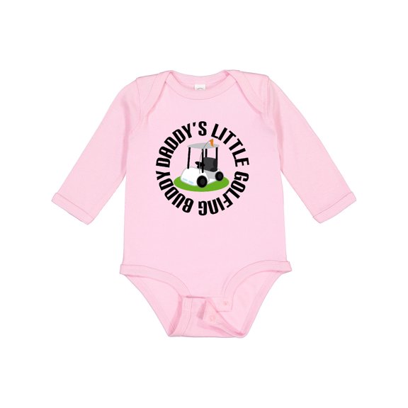 Inktastic Daddys Little Golfing Buddy Boys or Girls Long Sleeve Baby Bodysuit