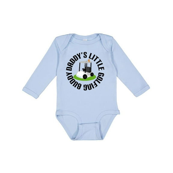 Inktastic Daddys Little Golfing Buddy Boys or Girls Long Sleeve Baby Bodysuit