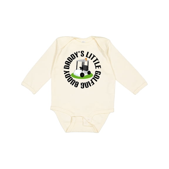 Inktastic Daddys Little Golfing Buddy Boys or Girls Long Sleeve Baby Bodysuit
