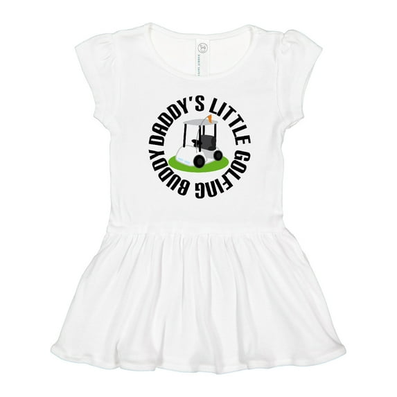 Inktastic Daddys Little Golfing Buddy Girls Toddler Dress