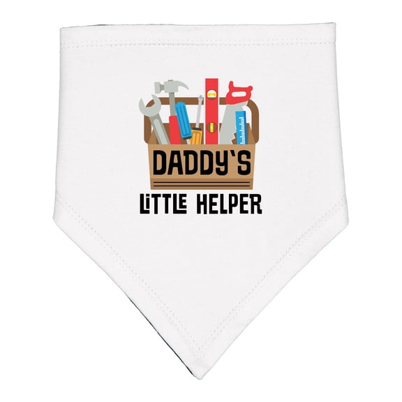 Inktastic Daddys Little Helper Tool Box Baby Bandana Bib