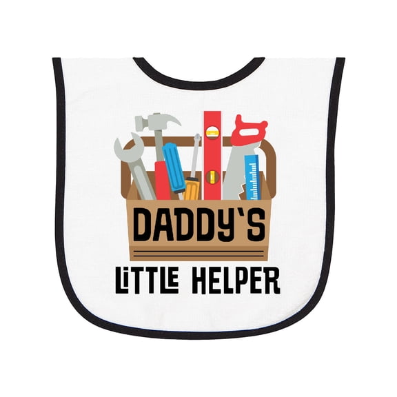 Inktastic Daddys Little Helper Tool Box Baby Terry Cloth Bib
