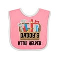 thumbnail image 1 of Inktastic Daddys Little Helper Tool Box Boys or Girls Baby Bib, 1 of 4
