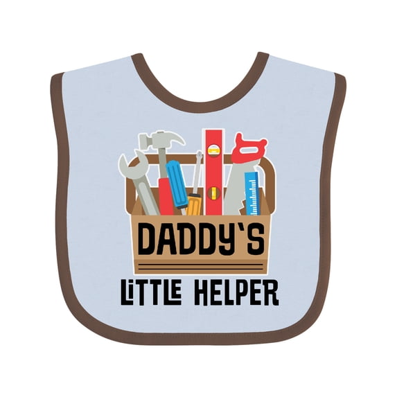 Inktastic Daddys Little Helper Tool Box Boys or Girls Baby Bib