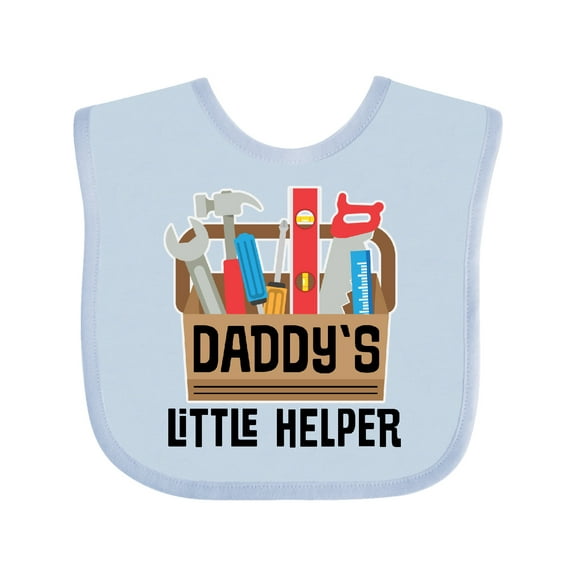 Inktastic Daddys Little Helper Tool Box Boys or Girls Baby Bib