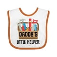 thumbnail image 1 of Inktastic Daddys Little Helper Tool Box Boys or Girls Baby Bib, 1 of 4