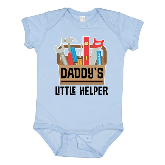 Inktastic Daddys Little Helper Tool Box Boys or Girls Baby Bodysuit