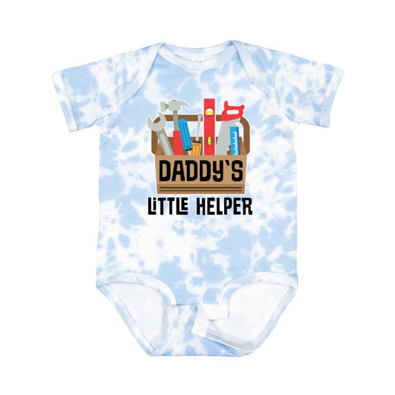 Inktastic Daddys Little Helper Tool Box Boys or Girls Baby Bodysuit