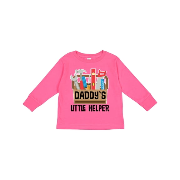 Inktastic Daddys Little Helper Tool Box Boys or Girls Long Sleeve Toddler T-Shirt