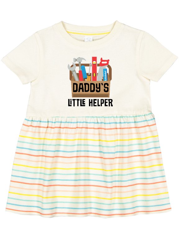 Daddys Little Helper Tool Box Girls Baby Dress