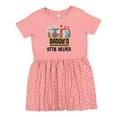 thumbnail image 1 of Inktastic Daddys Little Helper Tool Box Girls Toddler Dress, 1 of 5