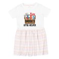 thumbnail image 1 of Inktastic Daddys Little Helper Tool Box Girls Toddler Dress, 1 of 5